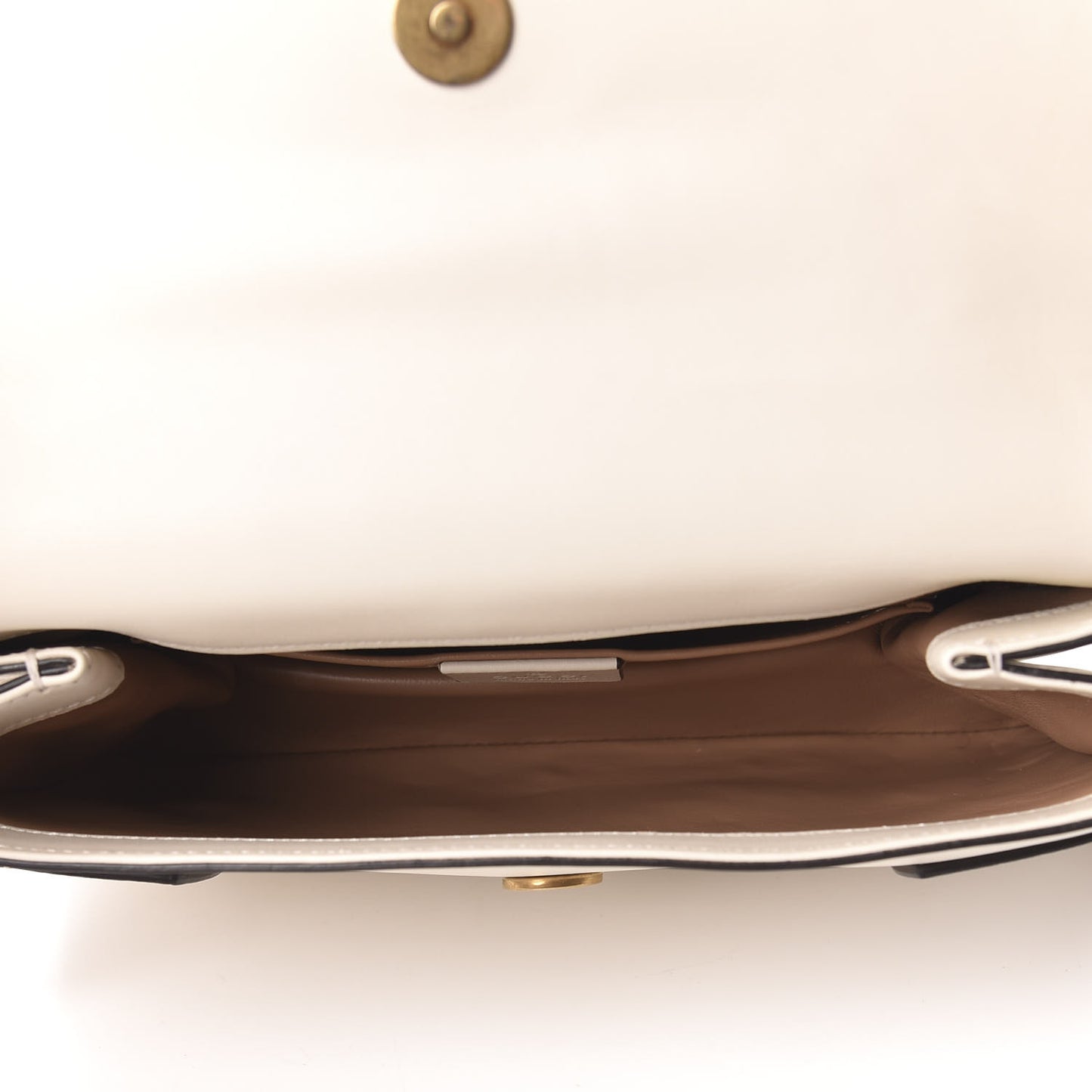 Nappa Pearl Studded Mini Queen Margaret Broadway Shoulder Bag Mystic White