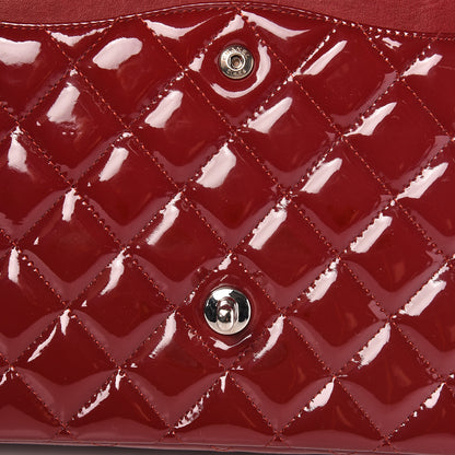 Chanel Patent Quilted Maxi Double Flap Red 19 of 24