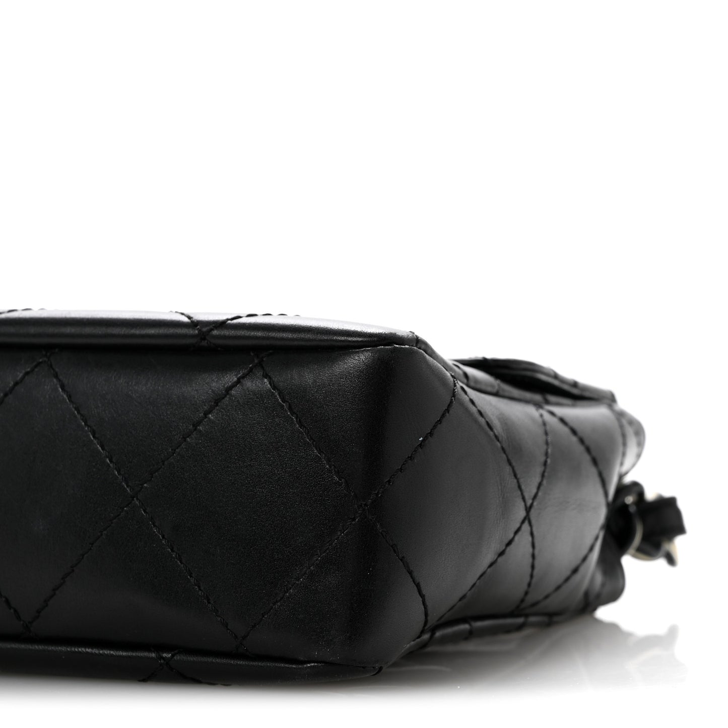 Lambskin Bekko Resin Medium Single Flap Black