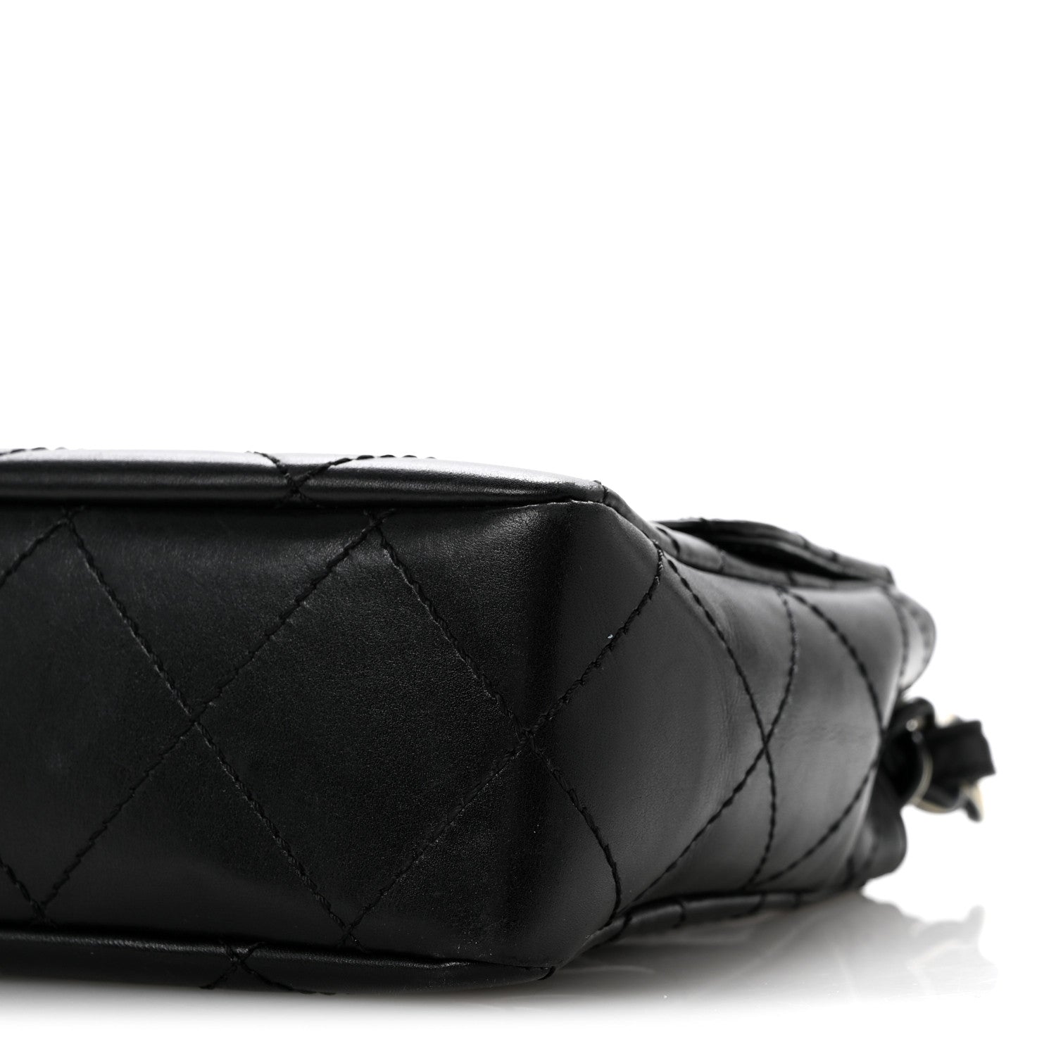 Chanel Lambskin Bekko Resin Medium Single Flap Black 11 of 14