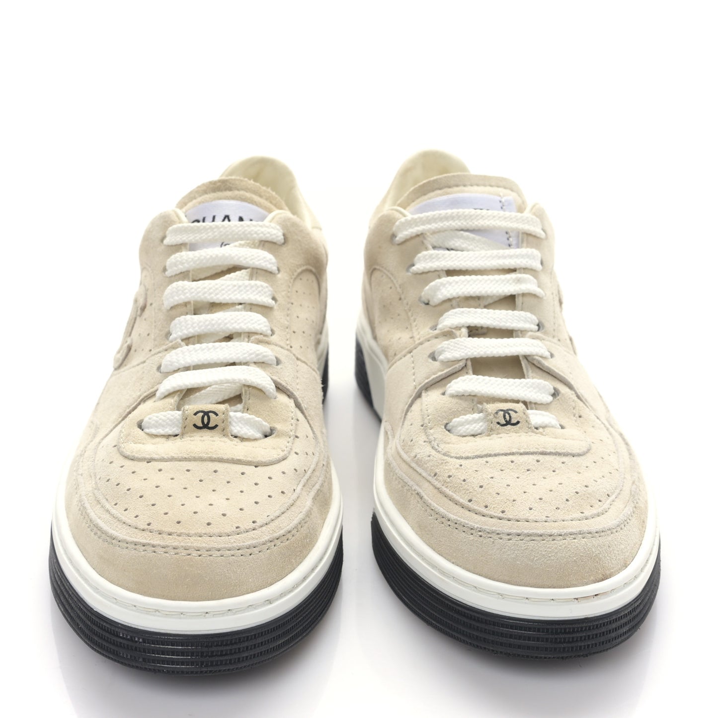 Suede Womens CC Sneakers 36 Beige