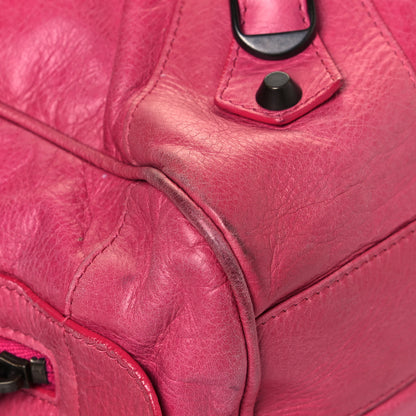 Balenciaga Agneau Classic Hardware Day Hobo Rose Hortensia 9 of 22