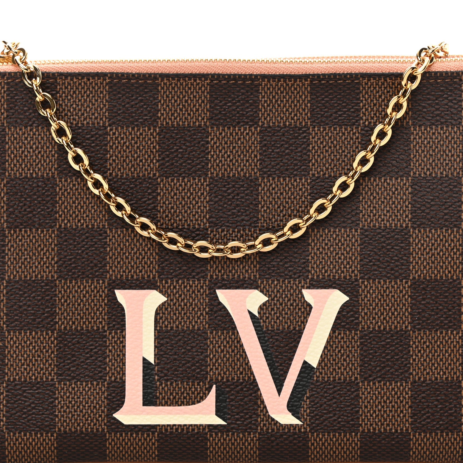 Louis Vuitton Damier Ebene Double Zip Pochette 8 of 11