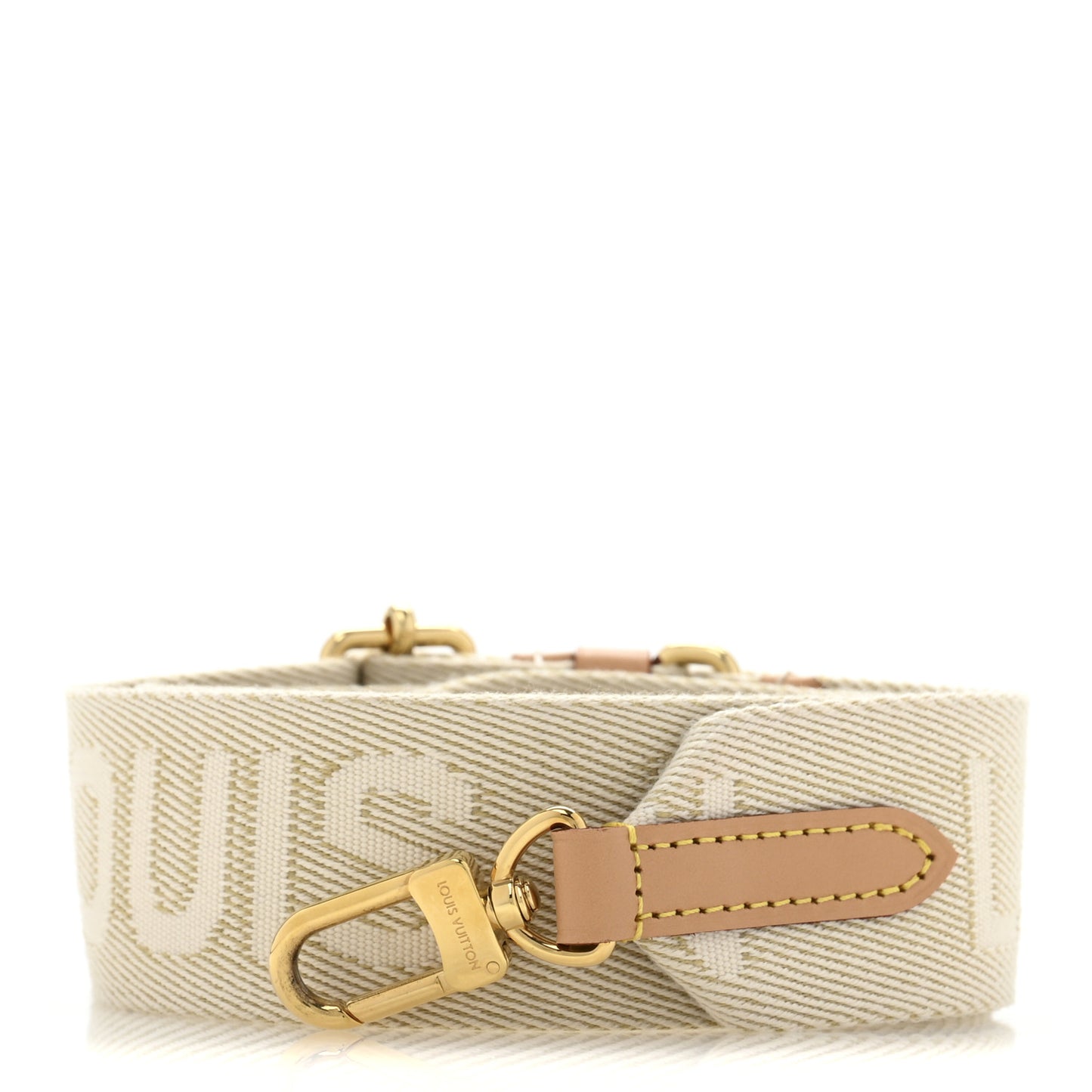 Jacquard High Rise Shoulder Strap Beige