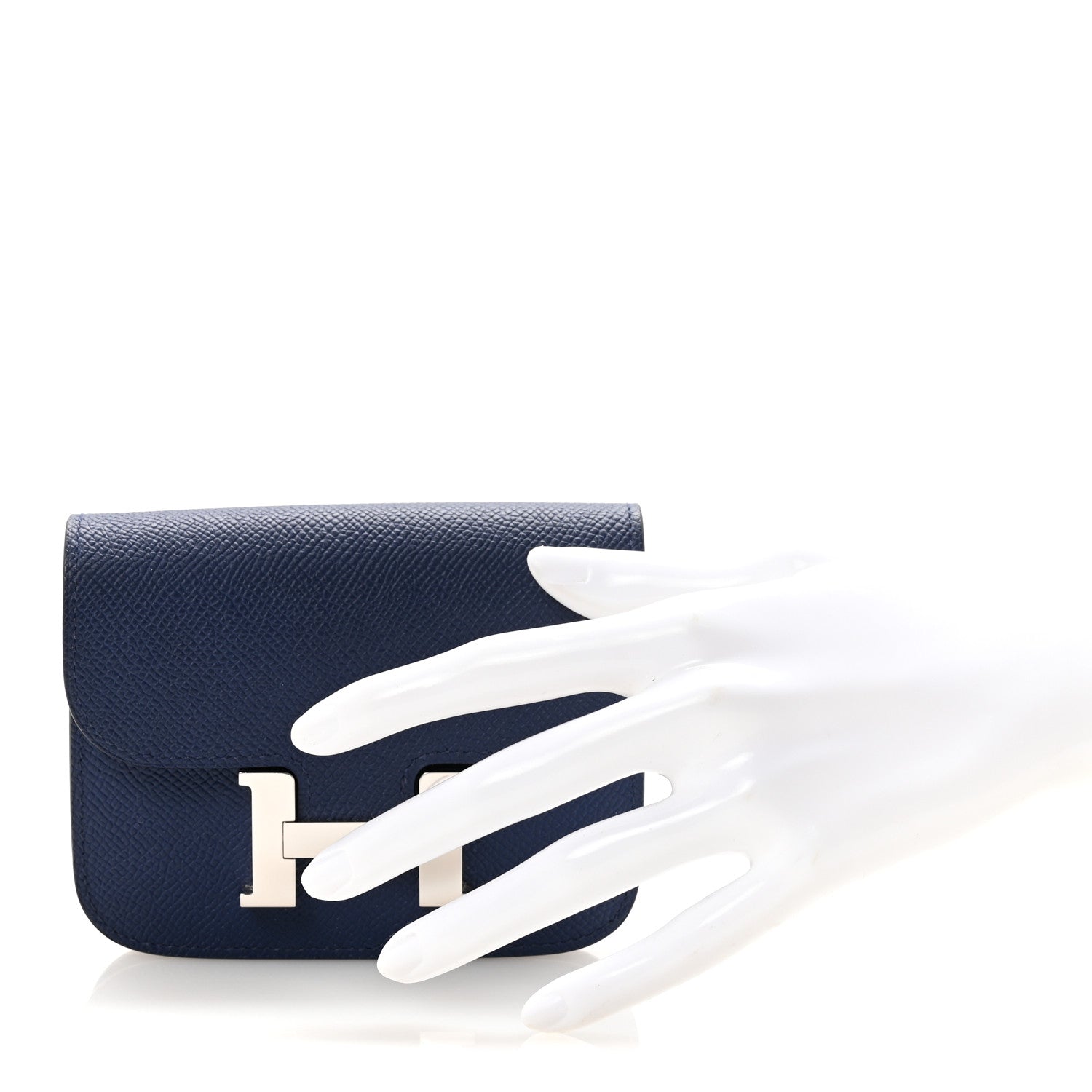 Hermes Epsom Constance Slim Wallet Bleu Saphir 3 of 8