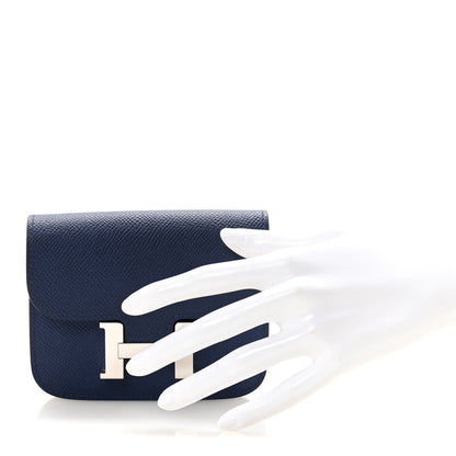 Hermes Epsom Constance Slim Wallet Bleu Saphir 3 of 8
