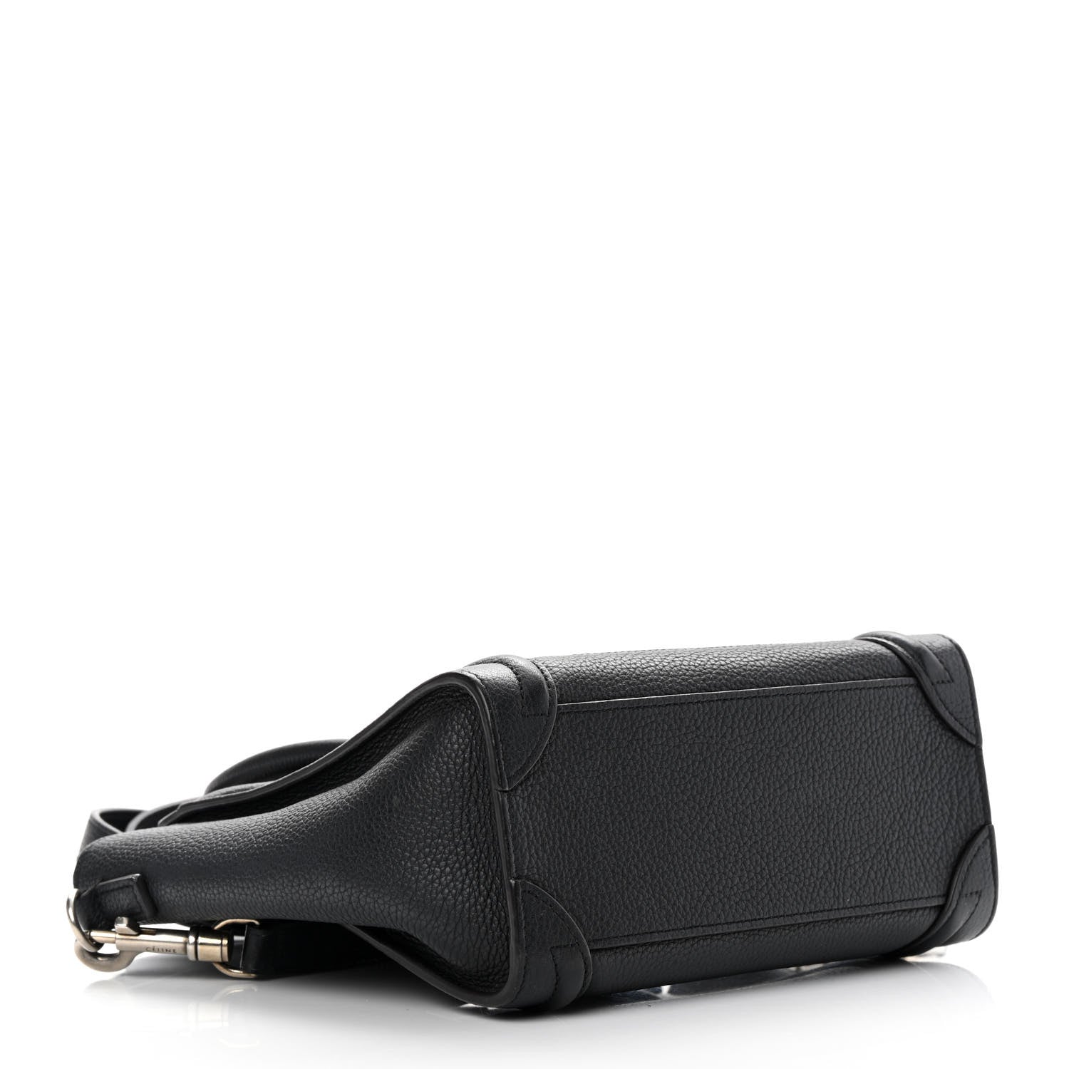 Celine Drummed Calfskin Nano Luggage Black 4 of 18