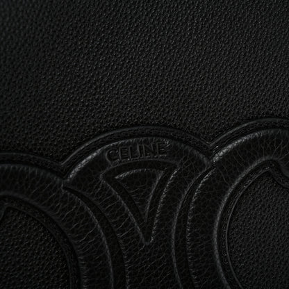 Celine Grained Calfskin Triomphe Medium Cabas Anais Black 11 of 11