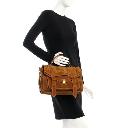 Proenza Schouler Suede Medium PS1 Satchel Tobacco 3 of 9