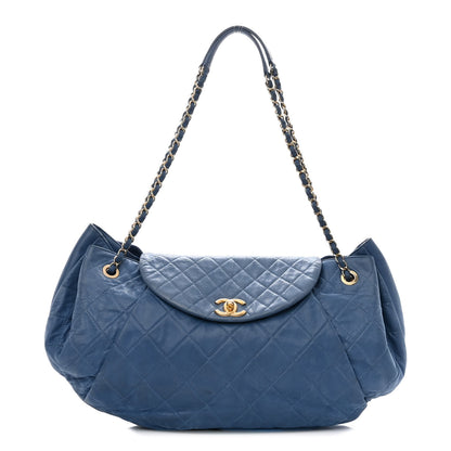 Chanel Iridescent Calfskin Chic Quilt Accordion Flap Bag Blue 1 of 10