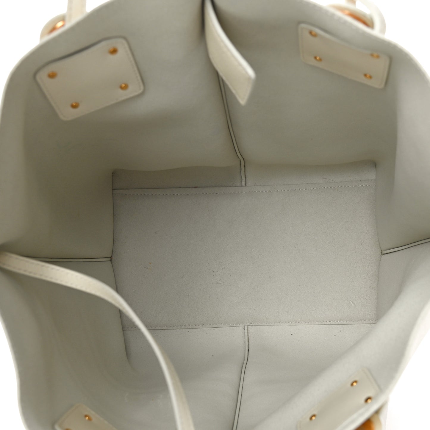 Smooth Calfskin Medium Vick Tote Off White