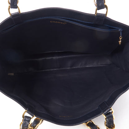 Chanel Lambskin CC Tote Navy 8 of 9
