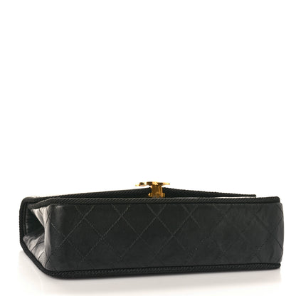Chanel Lambskin Scallop Quilted Single Flap Black 4 of 11