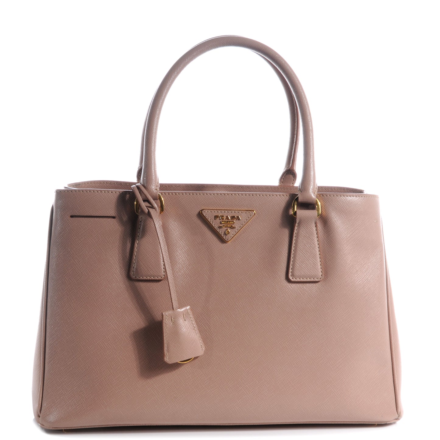 Saffiano Lux Medium Tote Cammeo