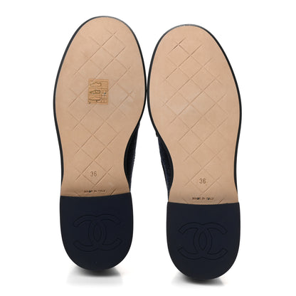 Chanel Denim CC Turnlock Loafers 36 Dark Blue 6 of 10