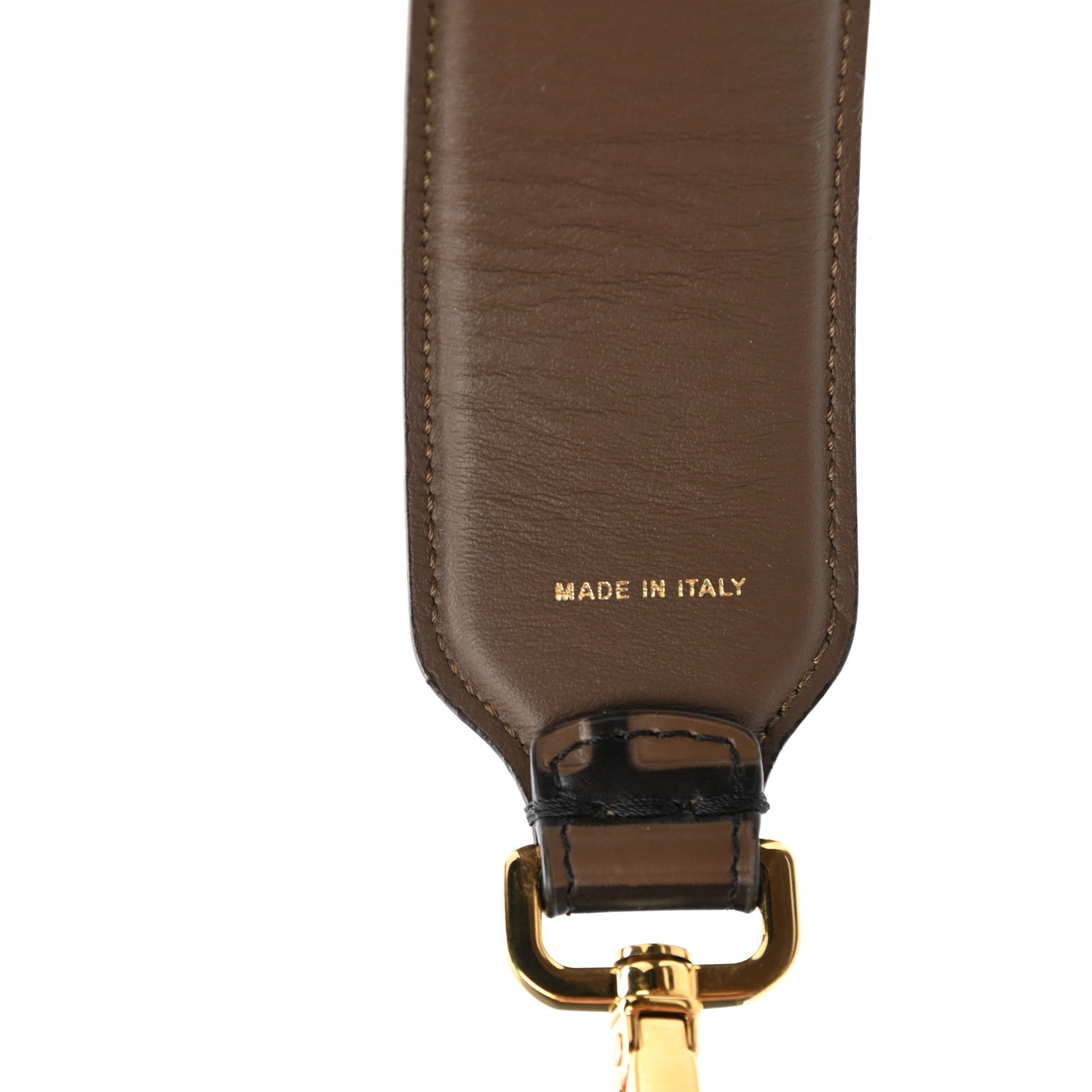 Fendi Vitello Century Bi-Color FF 1974 Embossed Strap You Maya Black 5 of 6
