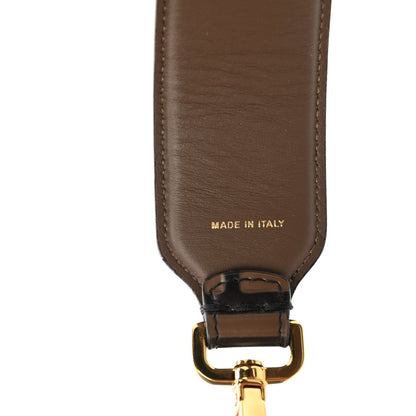 Fendi Vitello Century Bi-Color FF 1974 Embossed Strap You Maya Black 5 of 6
