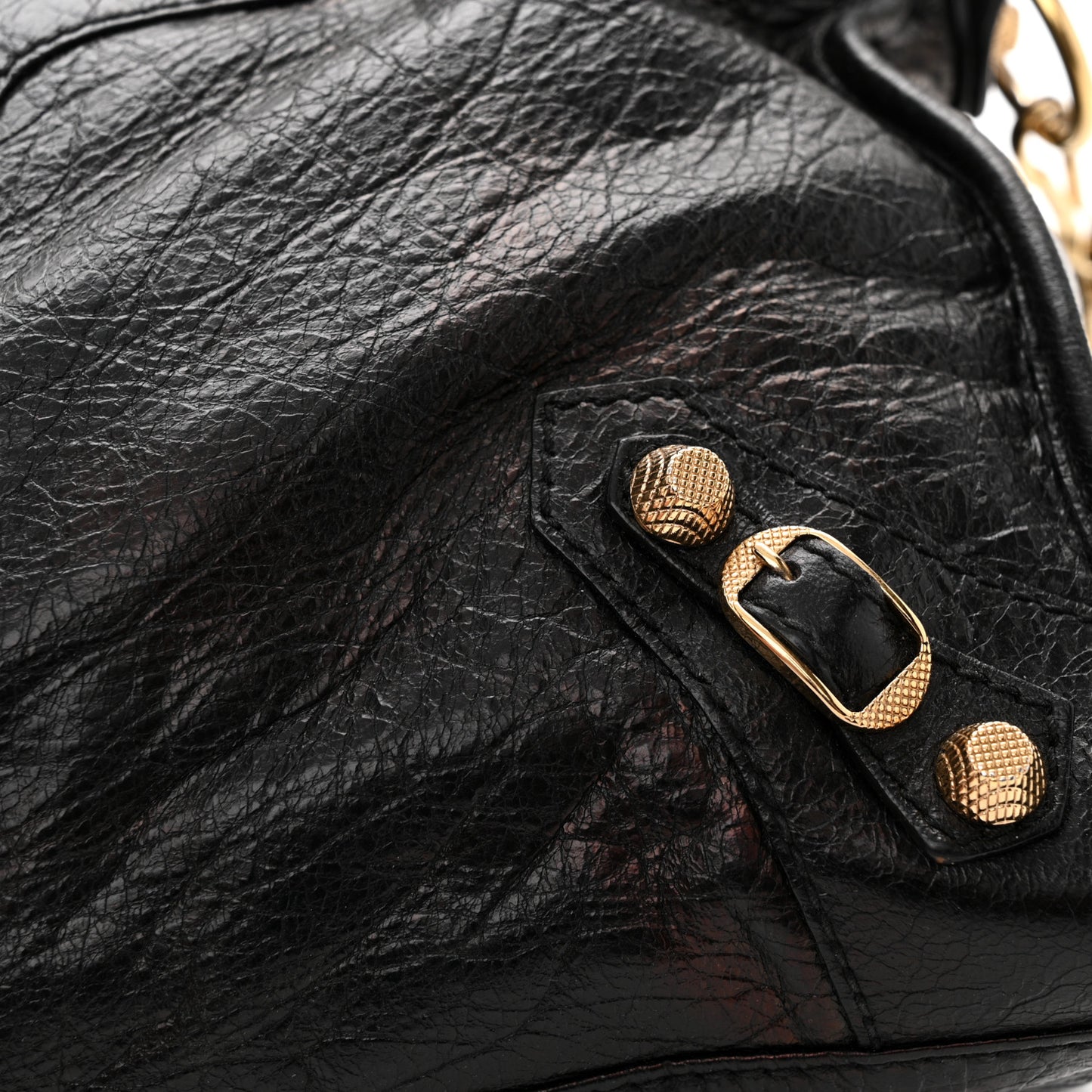 Agneau Giant 12 Gold Hardware City Black