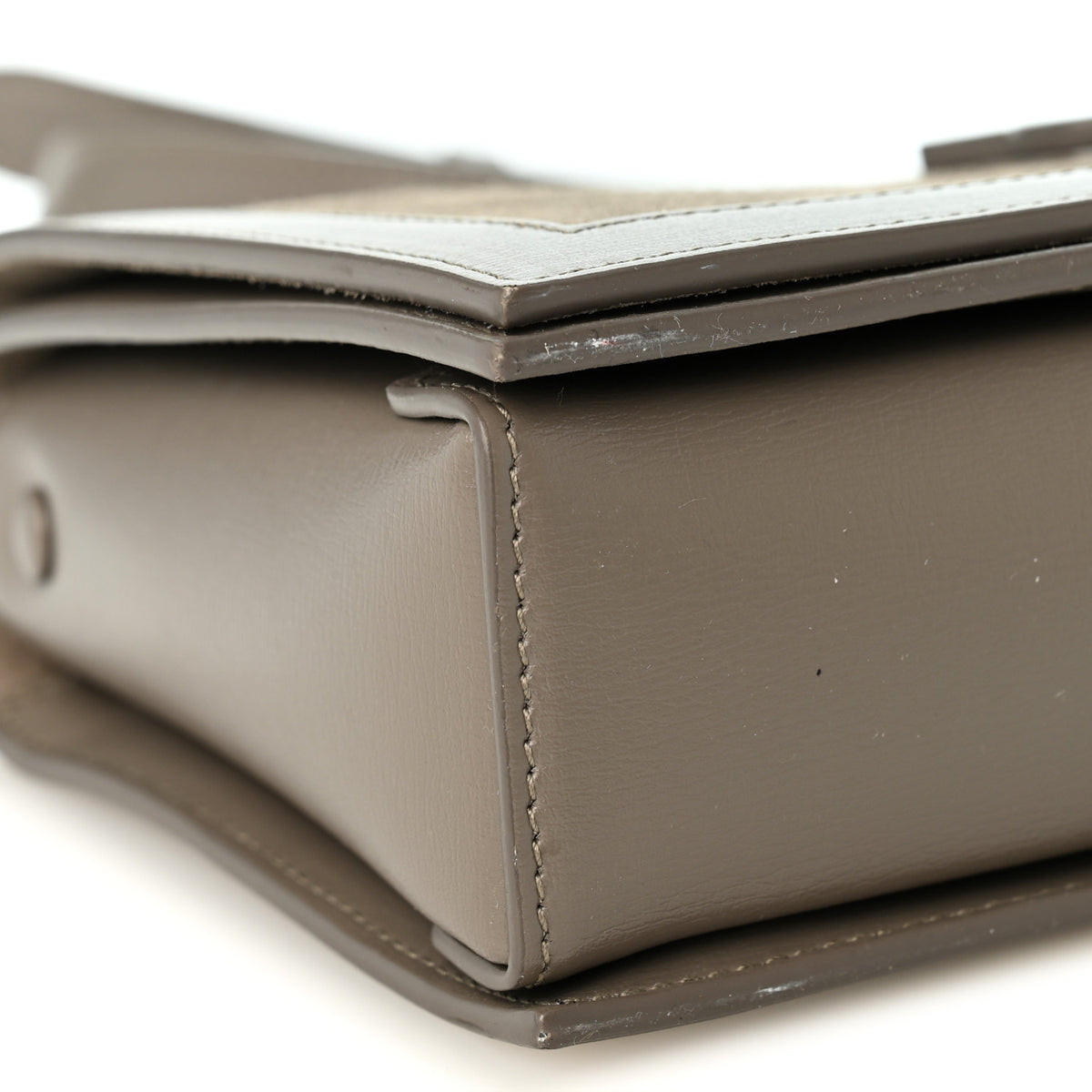 Suede Monogram Book Bag Grey