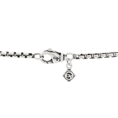 David Yurman Sterling Silver Logo Station Necklace 36" 4 of 4