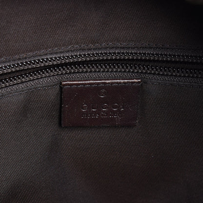 Gucci GG Supreme Monogram Medium Single Buckle Rucksack Backpack Beige Ebony Brown 6 of 13