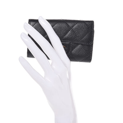 Chanel Caviar Quilted 6 Key Holder Black 2 of 12