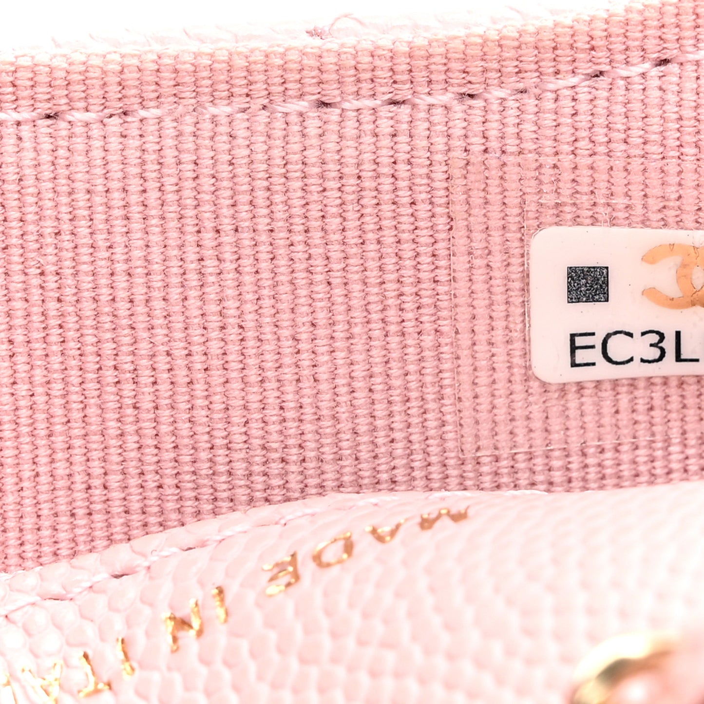 Caviar Quilted Mini Chain Belt Bag Light Pink