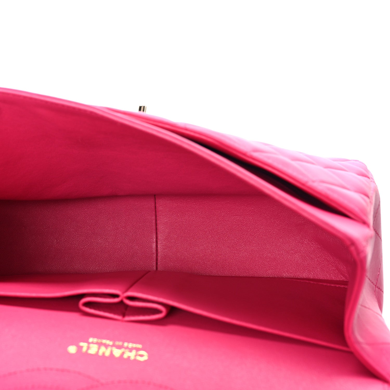 Chanel Lambskin Quilted Jumbo Double Flap Dark Pink 4 of 8
