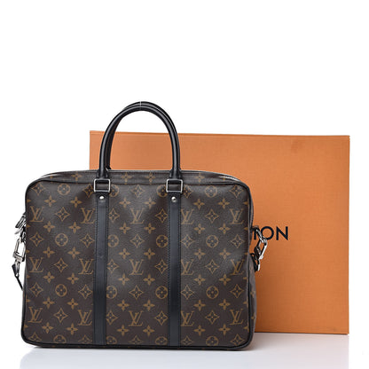 Louis Vuitton Monogram Macassar Porte-Documents Voyage PM 13 of 13