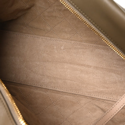 Chanel Calfskin Large Perfect Bowling Bag Dark Khaki 5 of 10