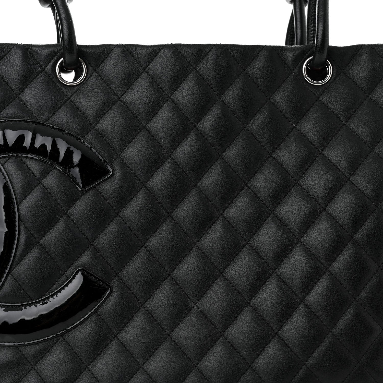 Chanel Calfskin Quilted Large Cambon Tote Black 8 of 11