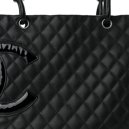Chanel Calfskin Quilted Large Cambon Tote Black 8 of 11