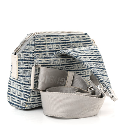 Givenchy Denim Logo 4G Print Antigona Crossbody Bag Light Blue 3 of 11