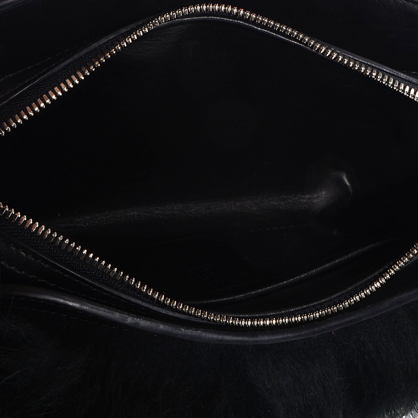 Fox Fur Lambskin Pochette Chaine Renard Vert Fonce
