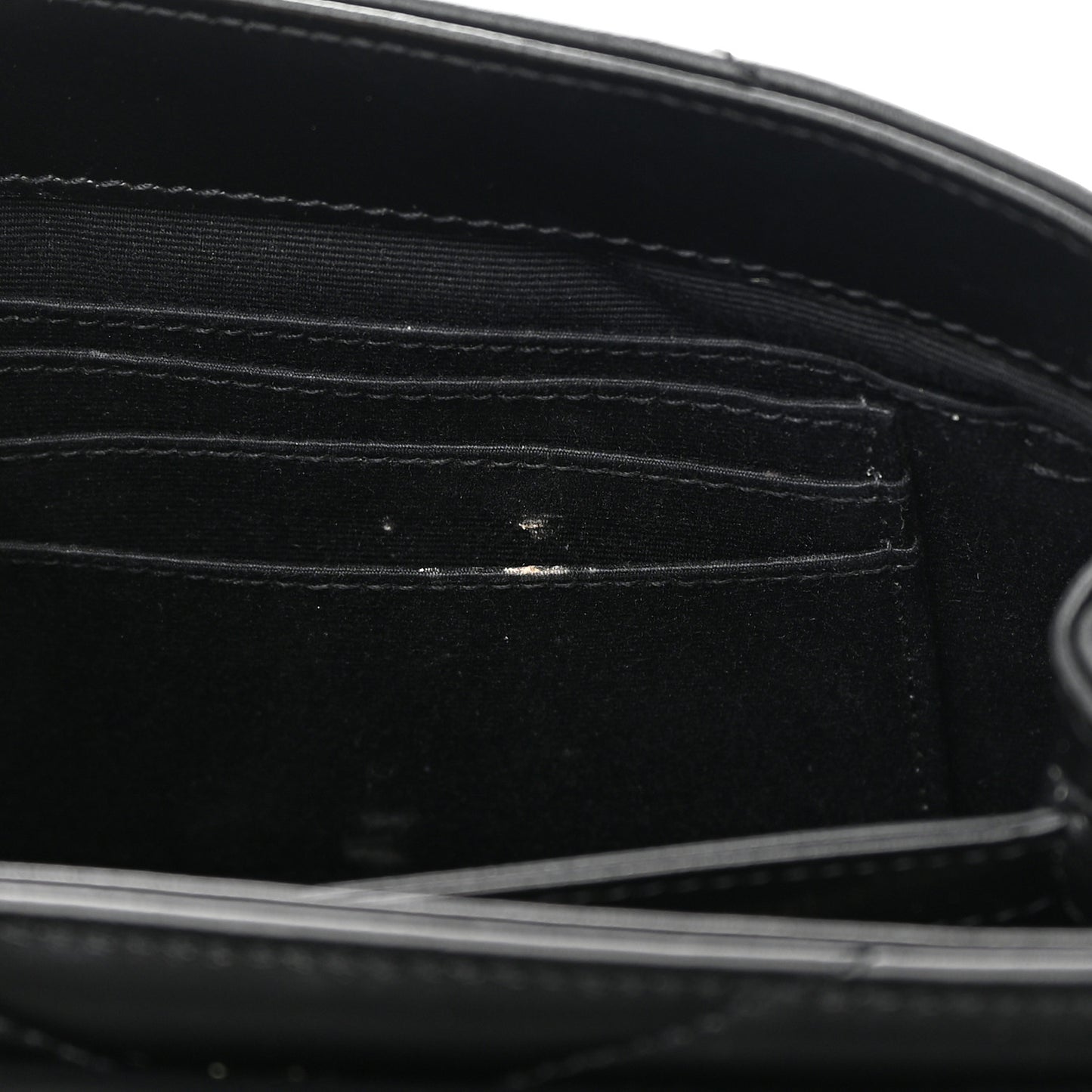 Calfskin Y Quilted Monogram Toy Loulou Crossbody Bag Black