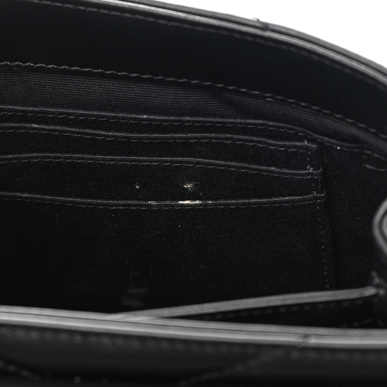 Saint Laurent Calfskin Y Quilted Monogram Toy Loulou Crossbody Bag Black 13 of 13