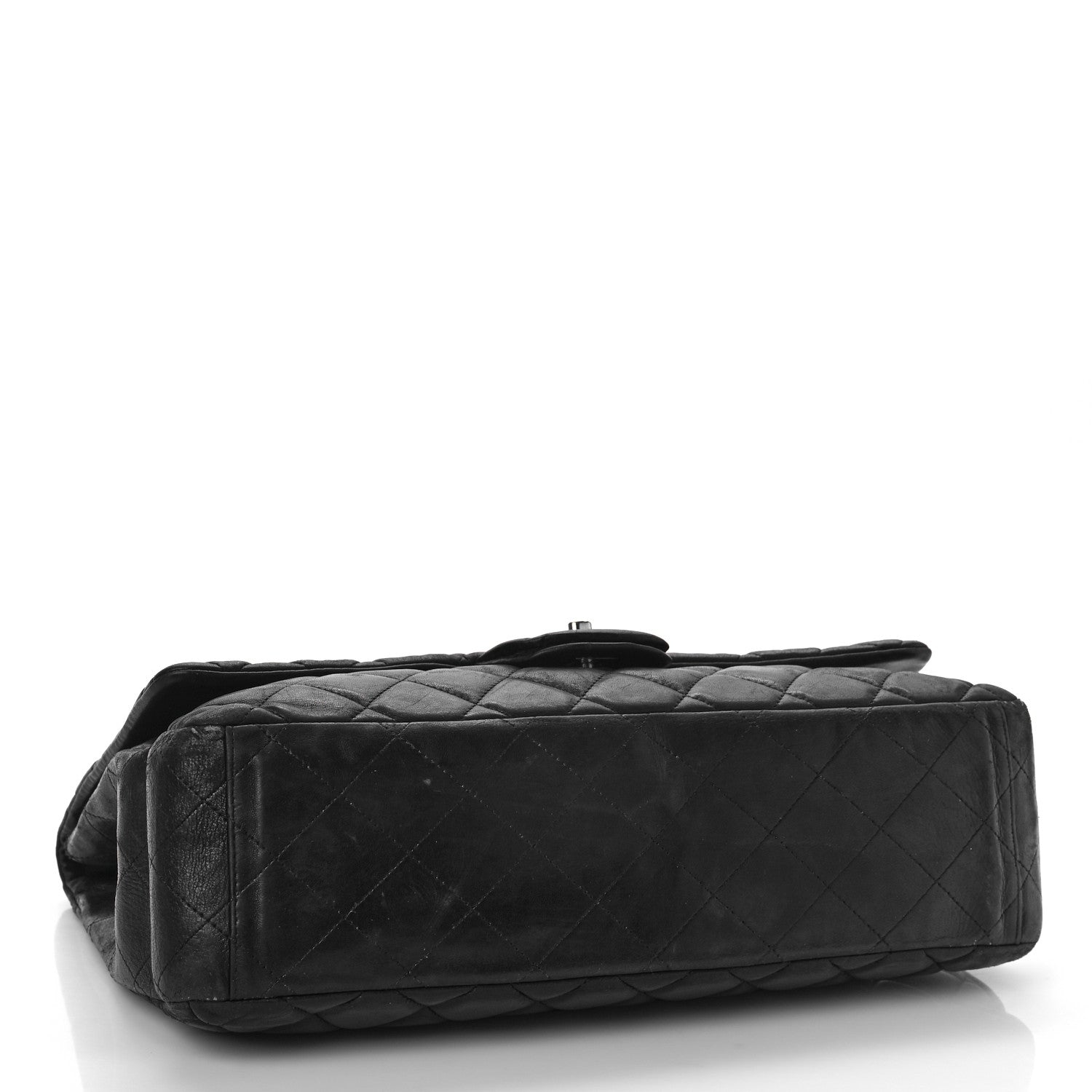Chanel Lambskin Quilted Maxi Single Flap Black 4 of 14