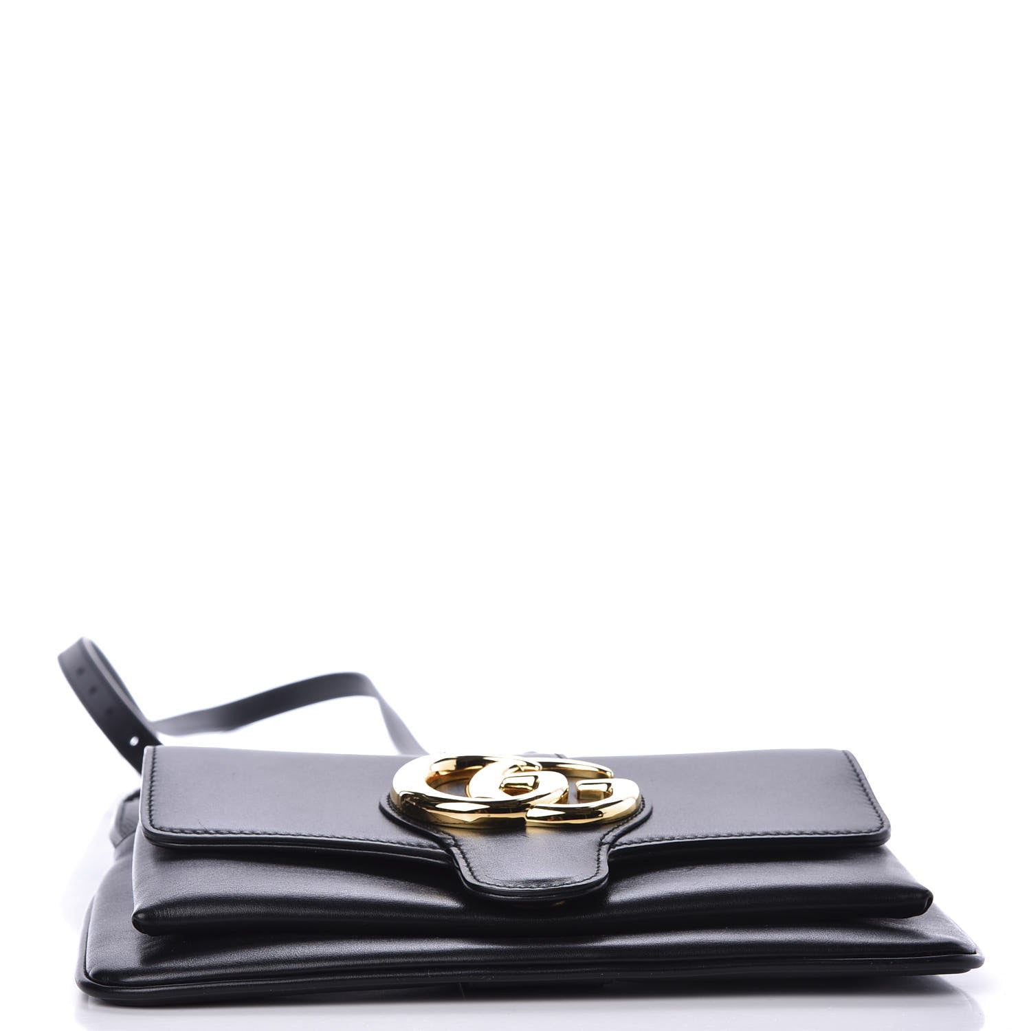 Gucci Vitello Palmellato Lux Small Arli Flap Shoulder Bag Black 3 of 11