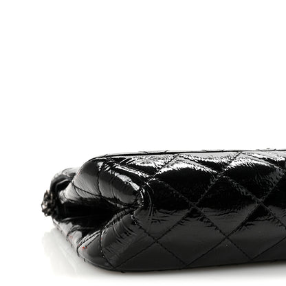Chanel Distressed Patent Quilted 2.55 Reissue 227 Flap Black 9 of 10