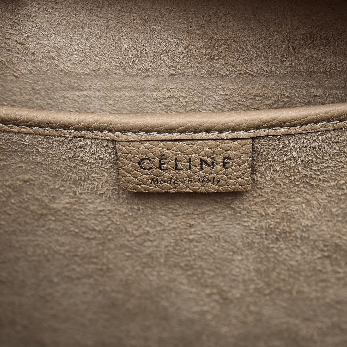 Drummed Calfskin Nano Luggage Dune