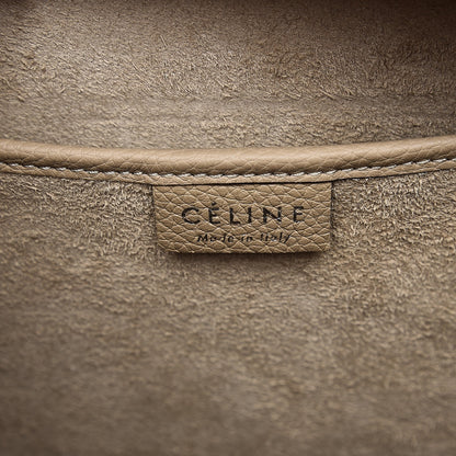 Celine Drummed Calfskin Nano Luggage Dune 8 of 9