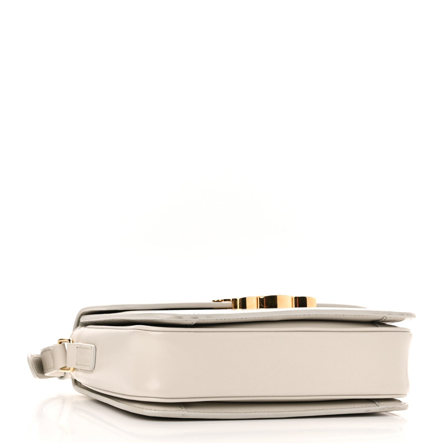 Shiny Calfskin Teen Triomphe Chalk