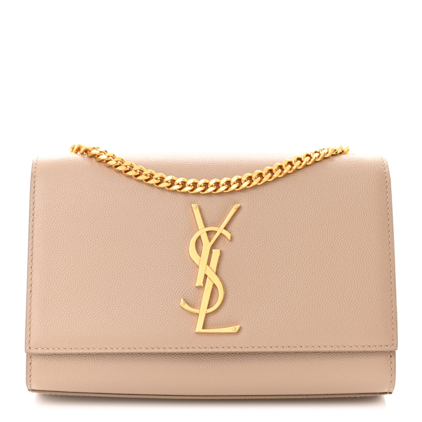 Grain De Poudre Small Monogram Kate Satchel Dark Beige