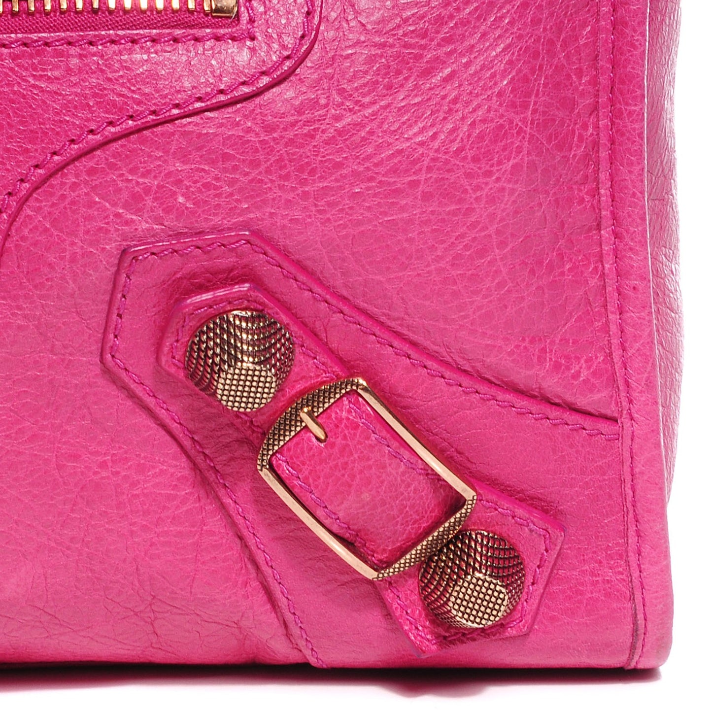 Agneau Giant 21 Rose Gold Hardware City Cyclamen Fucsia