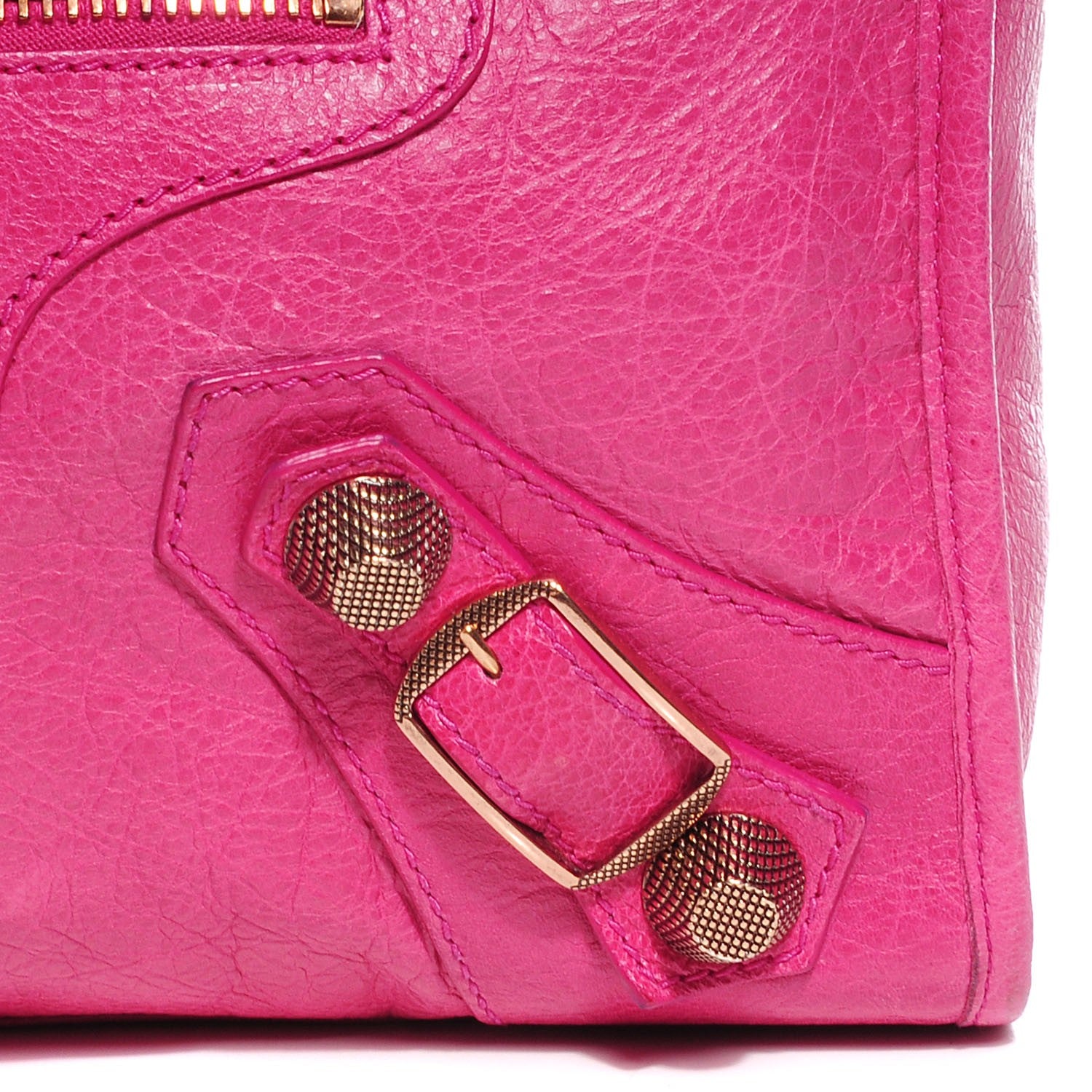 Balenciaga Agneau Giant 21 Rose Gold Hardware City Cyclamen Fucsia 9 of 17
