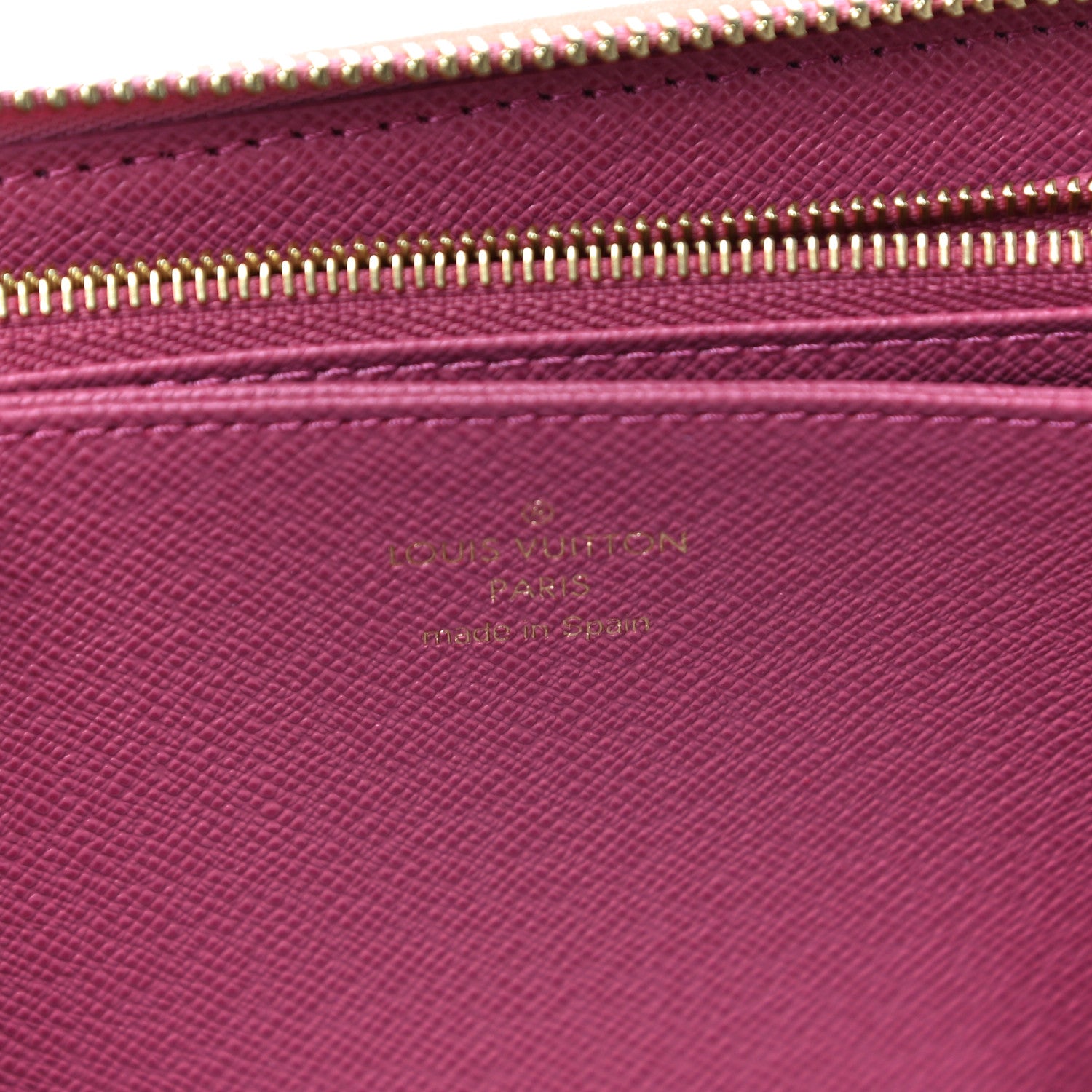 Louis Vuitton Denim Monogram Jacquard Zippy Wallet Pink 6 of 10