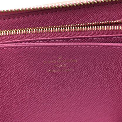 Louis Vuitton Denim Monogram Jacquard Zippy Wallet Pink 6 of 10