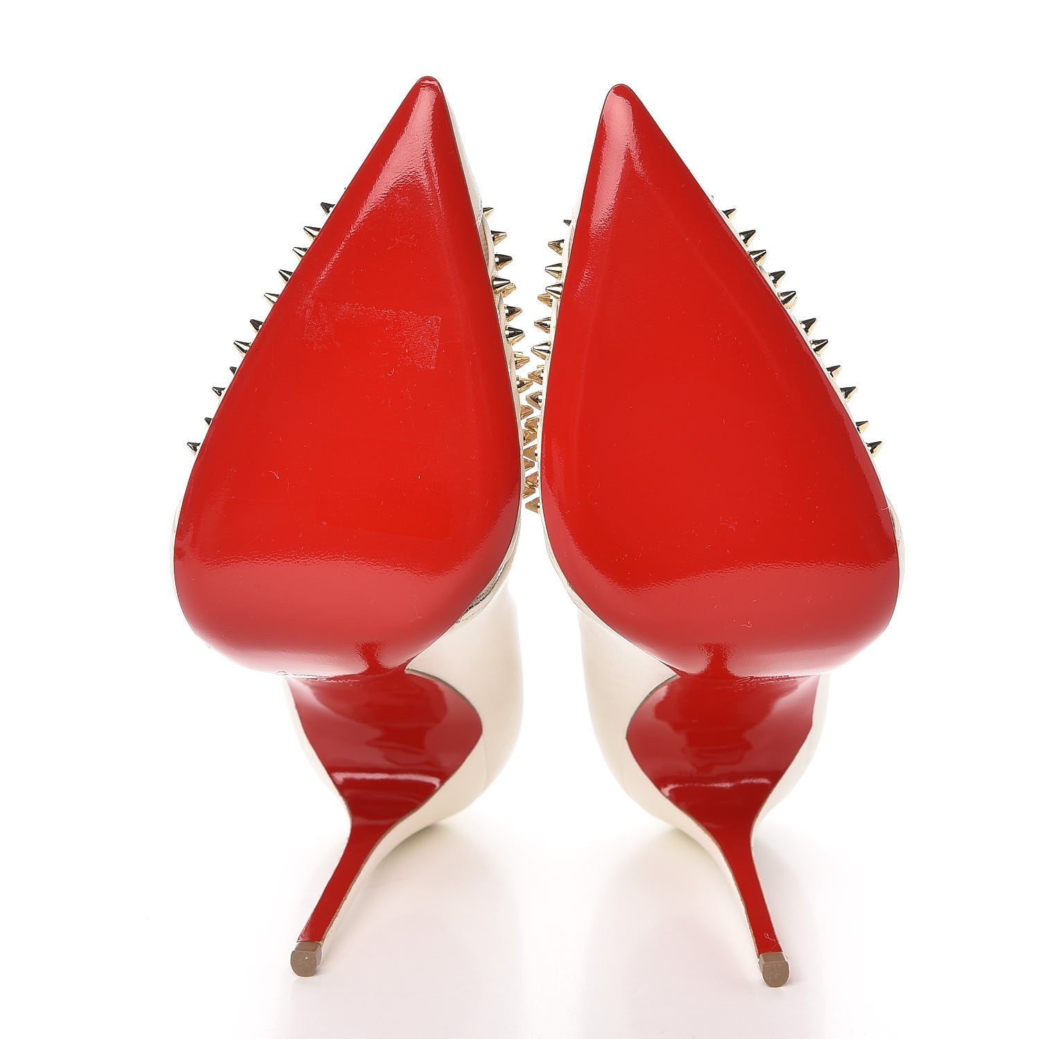 Christian Louboutin Kid Bareta 120 Pumps 37 Neige Light Gold 5 of 8