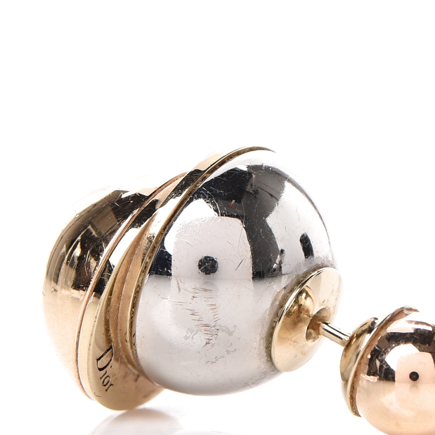 Mise En Dior Tribal Earrings Rose Gold Silver