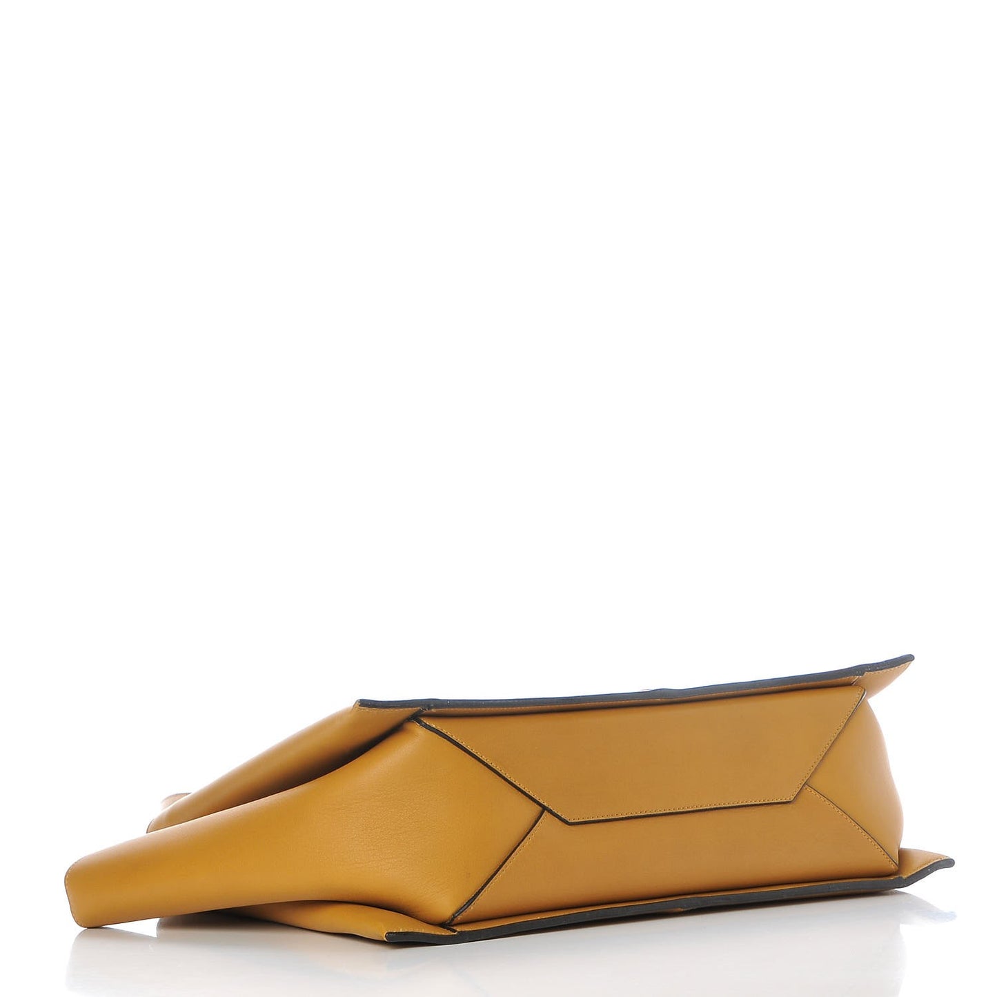 Natural Calfskin Medium Tri-Fold Bag Daffodil